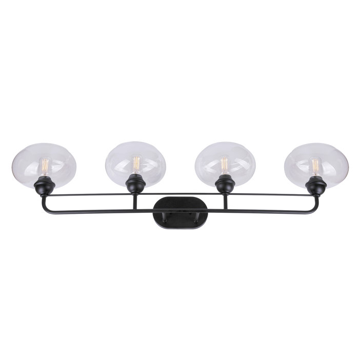 Breakwater Bay Dowdey 4 Light Dimmable Black Bath Bar Wayfair